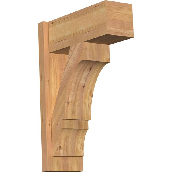 Ekena Millwork Balboa Block Smooth Outlooker, Western Red Cedar, 7 1/2"W x 18"D x 26"H OUT08X18X26BOA05SWR - main